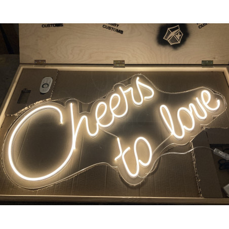 Neon LED Cheers to love