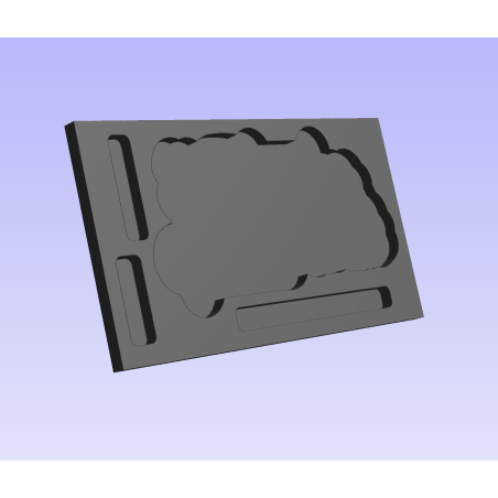 Skrzynia niestandardowa na neon LED z wyfrezowanym wkładem