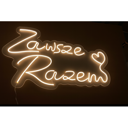 Neon LED Zawsze Razem ❤️